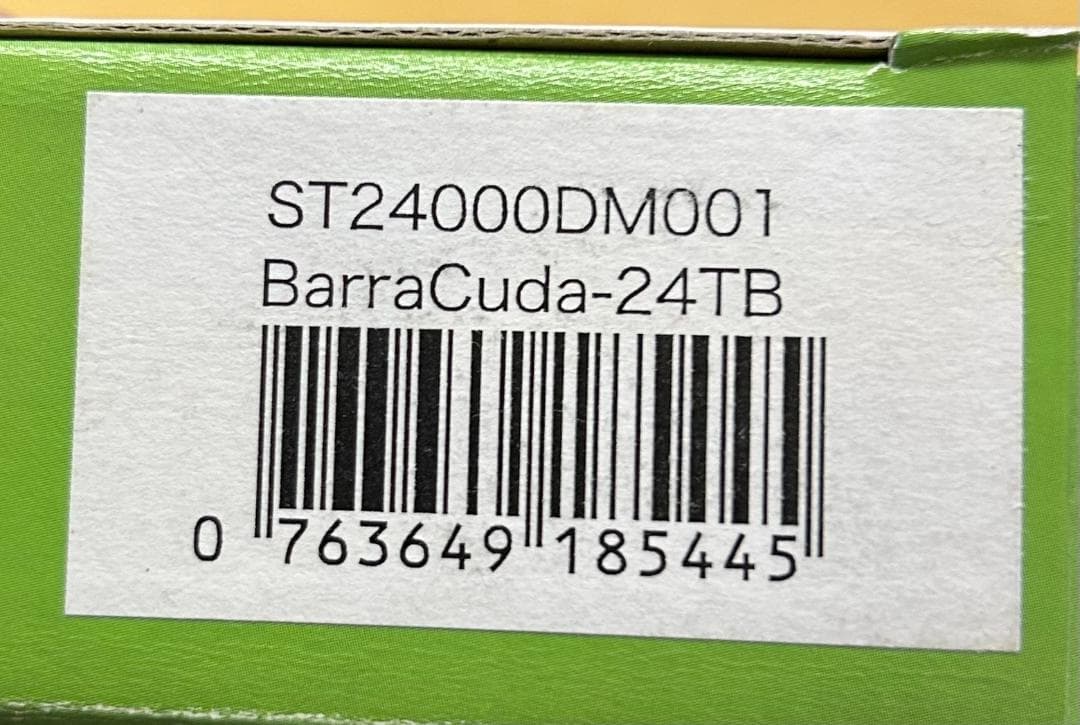 未開封未使用　Seagate BarraCuda 3.5インチ 24TB HDD