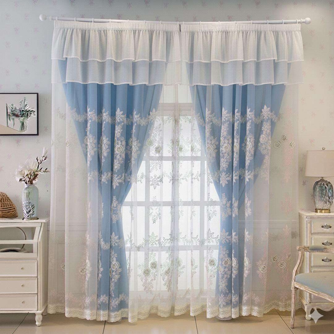 カーテン　4枚セット　100＊200 100*178 オーダーカーテン　レース