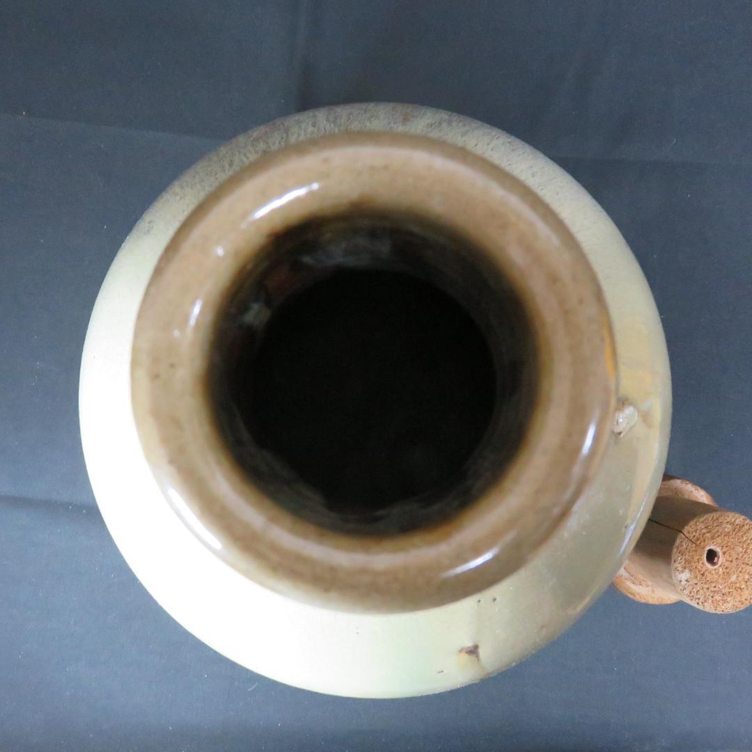 大徳利 会津本郷焼 古作 民芸 民藝 インテリア 飾り 蓋つき