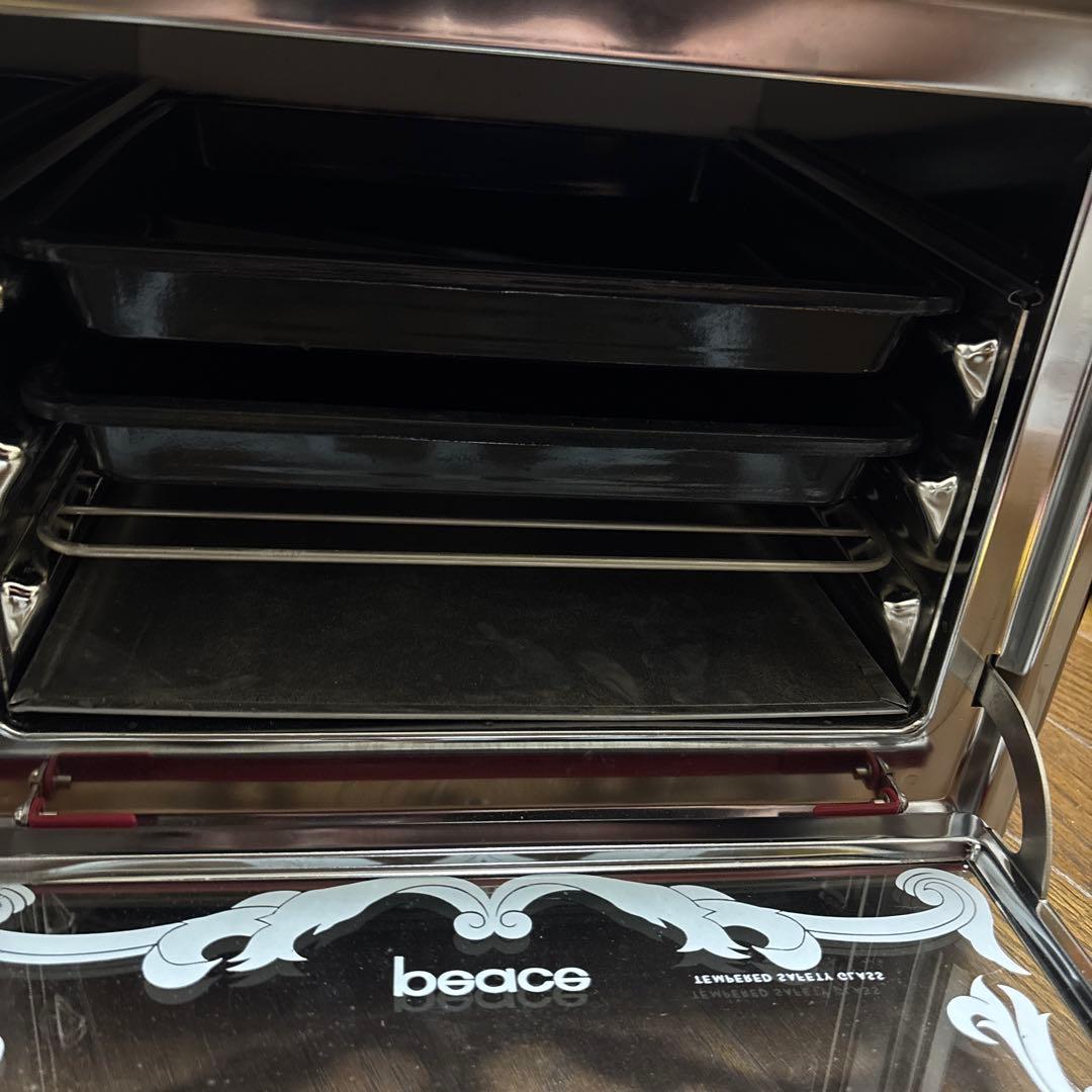 peace 赤 オーブンレンジ 温度計付き