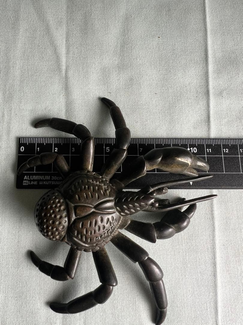 古銅自在蟹 置物