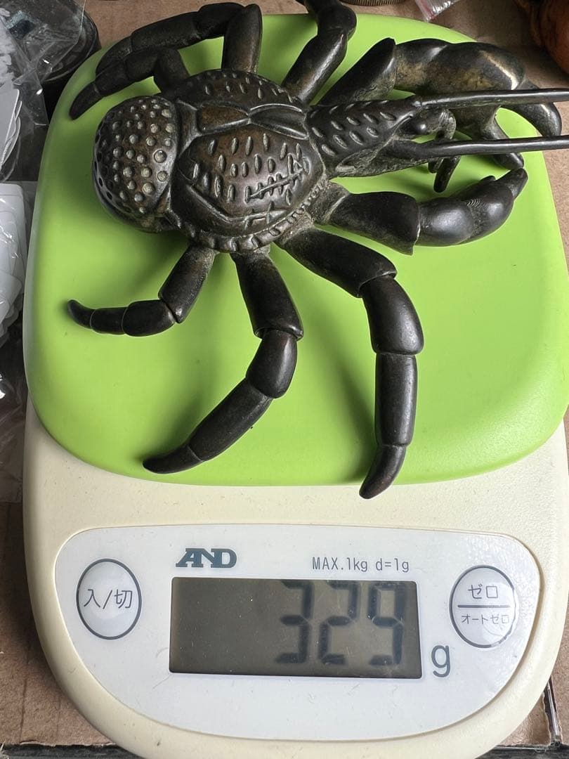 古銅自在蟹 置物
