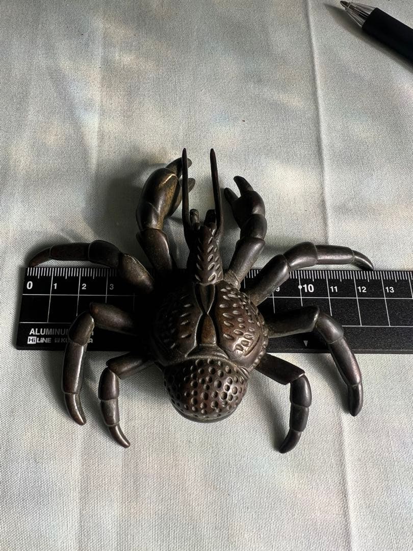 古銅自在蟹 置物