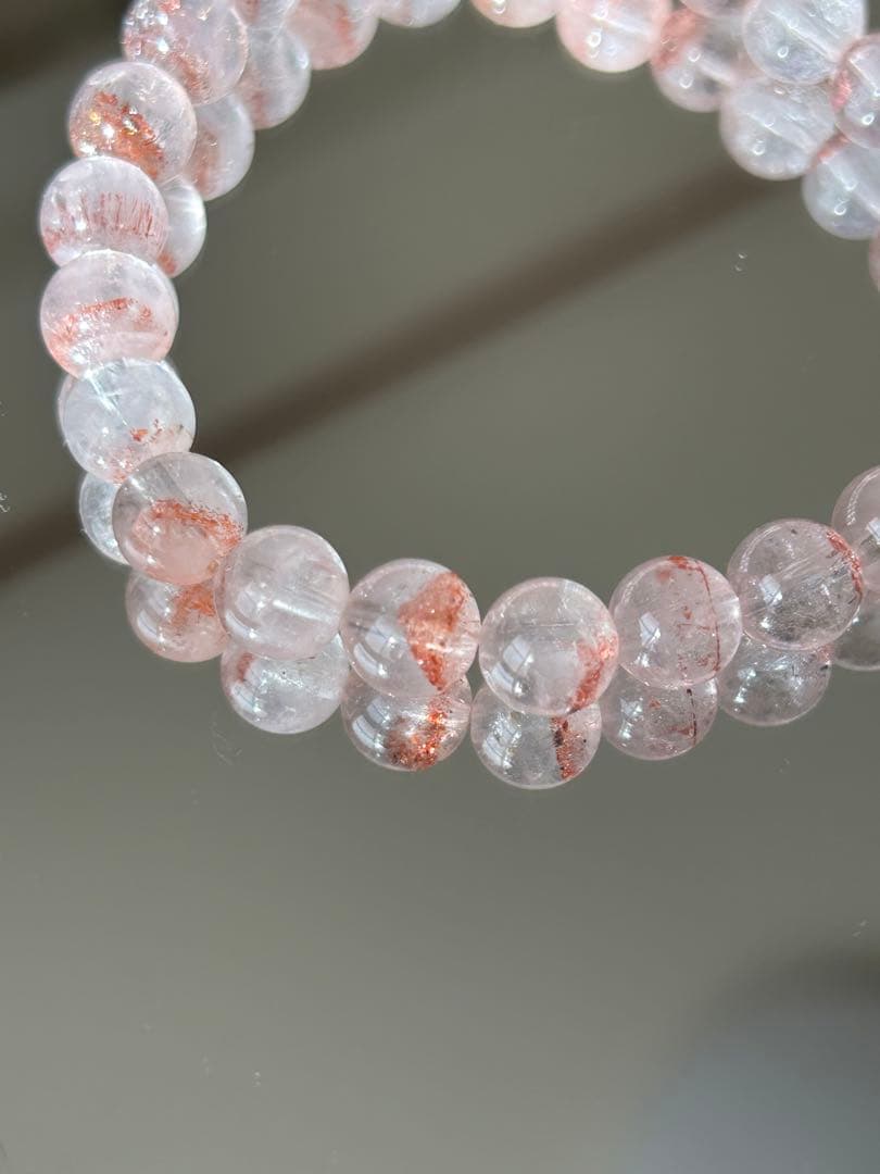 【希少・ファントム入り】レピドクロサイト 8mm ブレスレット 天然石