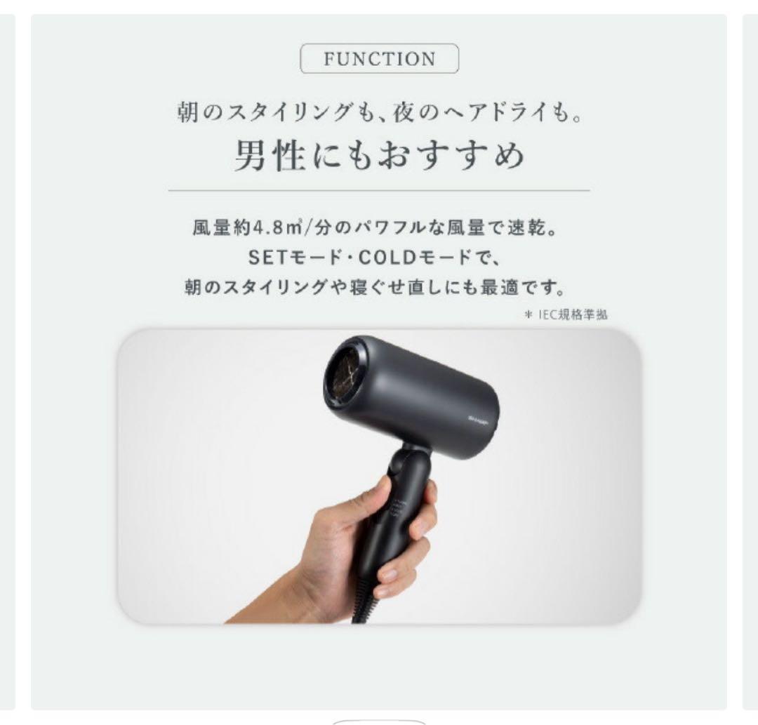 シャープ ディンプルフロードライヤー アッシュブラック IB-P300-B
