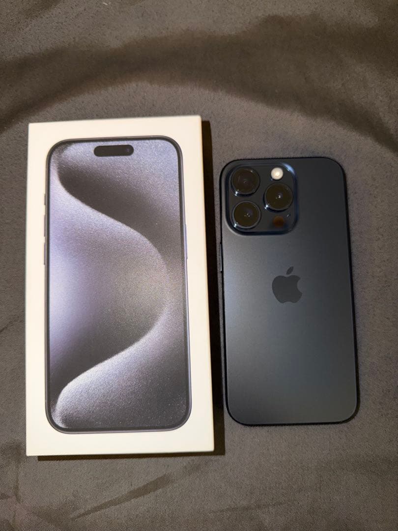 おまけ付きiPhone 15Pro ブルーチタニウム128GB本体