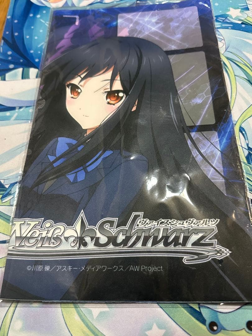 アクセルワールド　布製　プレイマット　カートン特典　黒雪姫