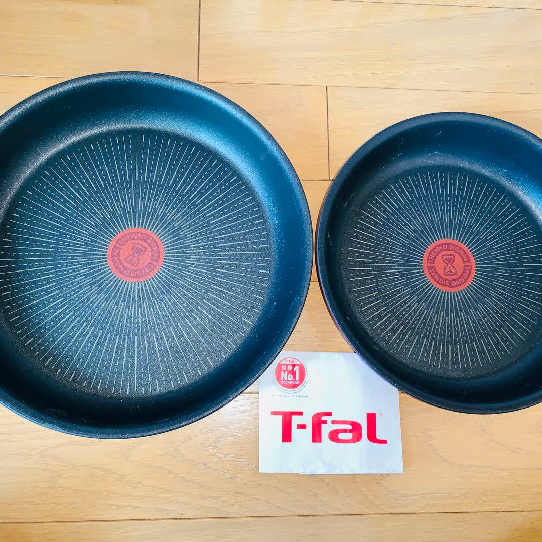 【新年新品】ティファール　ルージュ　フライパン　アンリミテッドIHガス火　2点