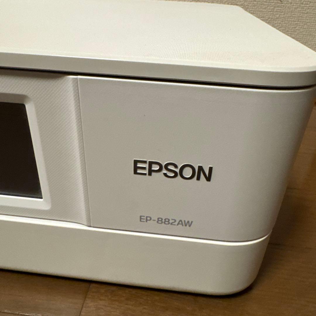 【ジャンク品】EPSON EP-882AW ホワイト プリンター本体 動作未確認