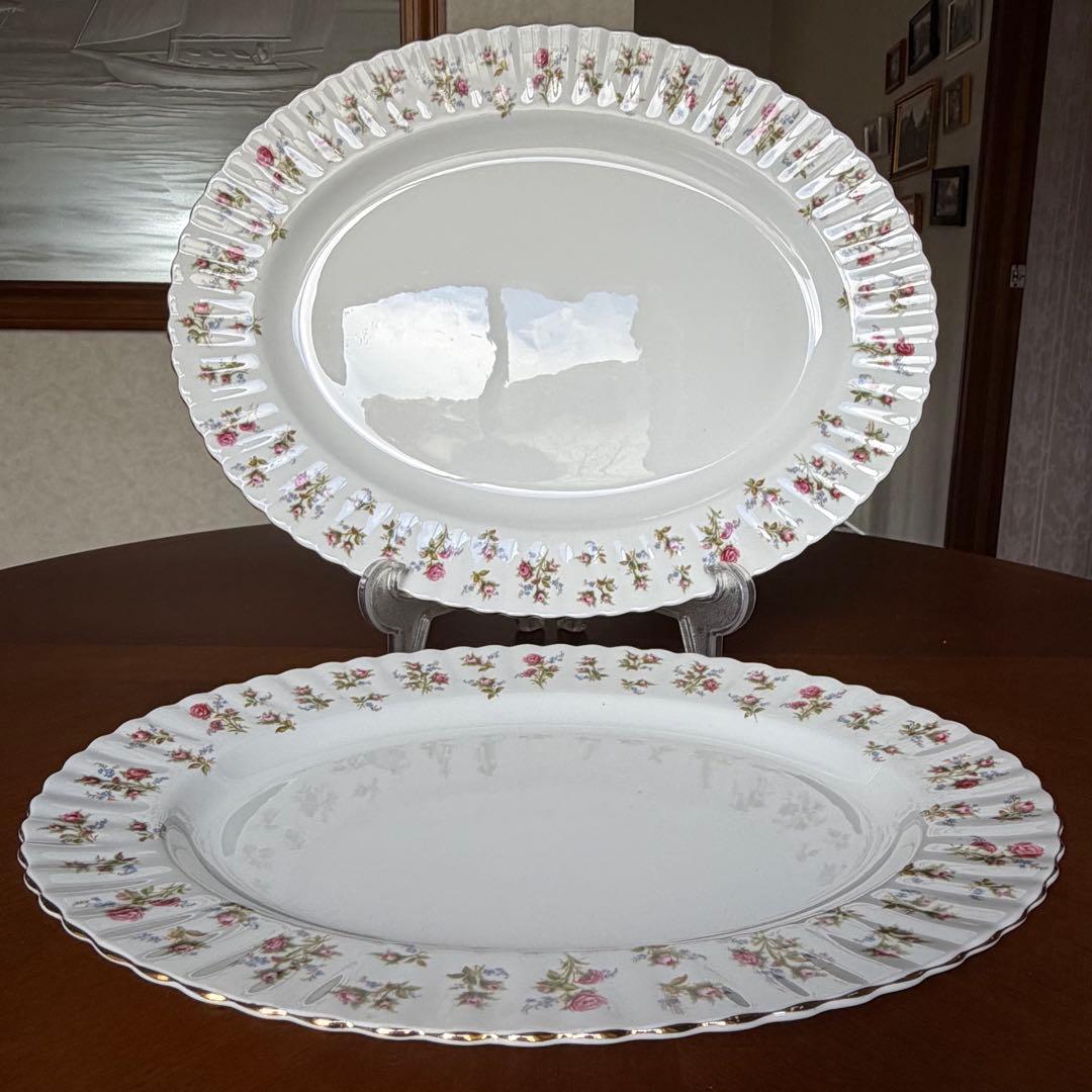 【英国ビンテージ】ロイヤルアルバート★ウインサム★パーティプレート　2枚