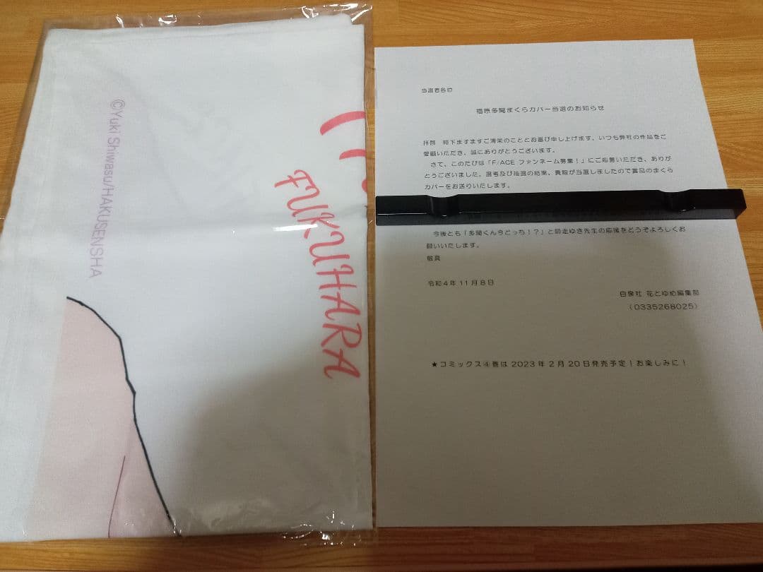 多聞くん今どっち　枕カバー　抽プレ　当選品