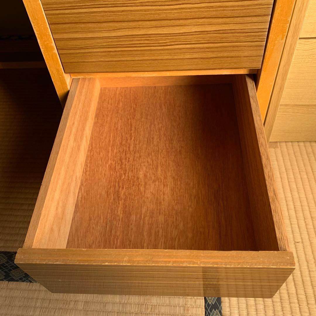 ナチュラルウッドデスク 5引き出し付き 学習机