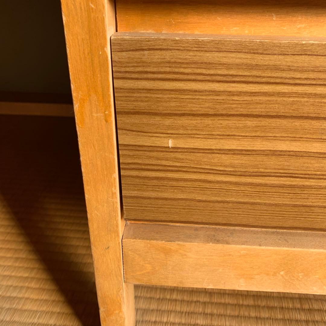 ナチュラルウッドデスク 5引き出し付き 学習机