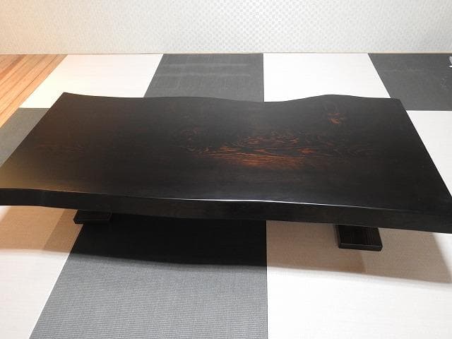 №35秋田杉一枚板☆座卓☆新入荷　厚板貴重品。