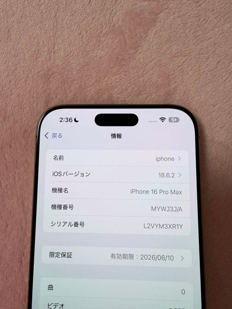 iPhone 16promax本体