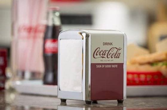 キッチン収納・ラック Tablecraft CC381 Coca-Cola Napkin