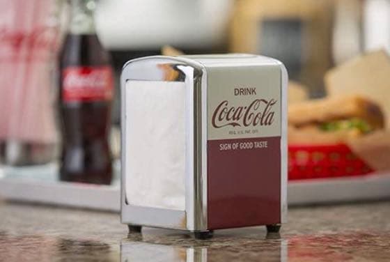 キッチン収納・ラック Tablecraft CC381 Coca-Cola Napkin