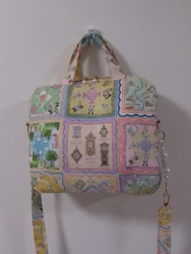 ふっくら食パンみたいなボストンバッグ yukiemon 新柄ハンカチコレクター