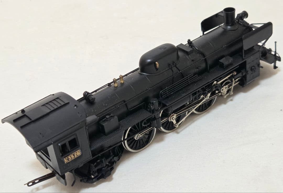 ☆HOゲージ☆Adachi☆JNR C55☆蒸気機関車☆門鉄型デフ☆天賞堂☆箱付