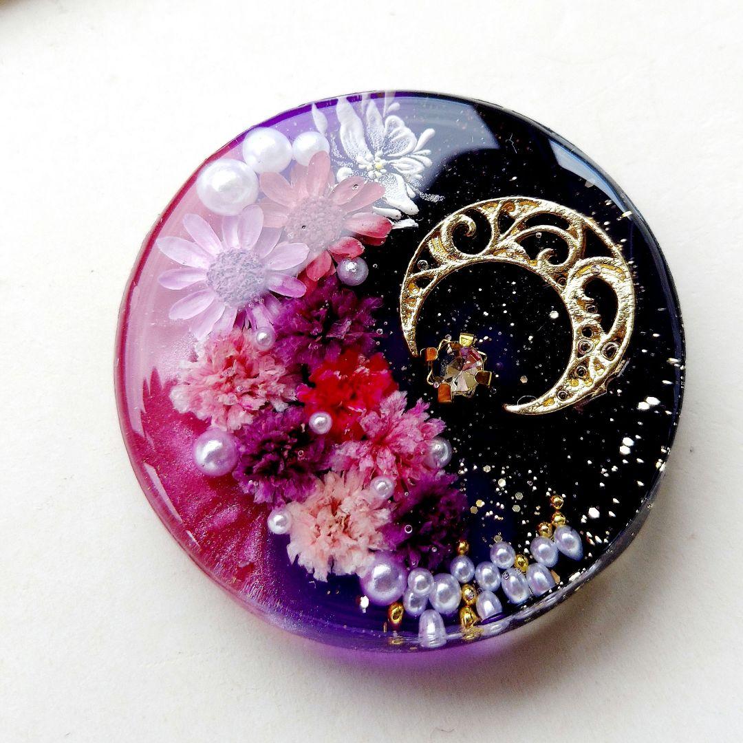 【1642】レジン　ハロウィン　ヘアゴム　ポニーフック　ブロ―チ　ハンドメイド