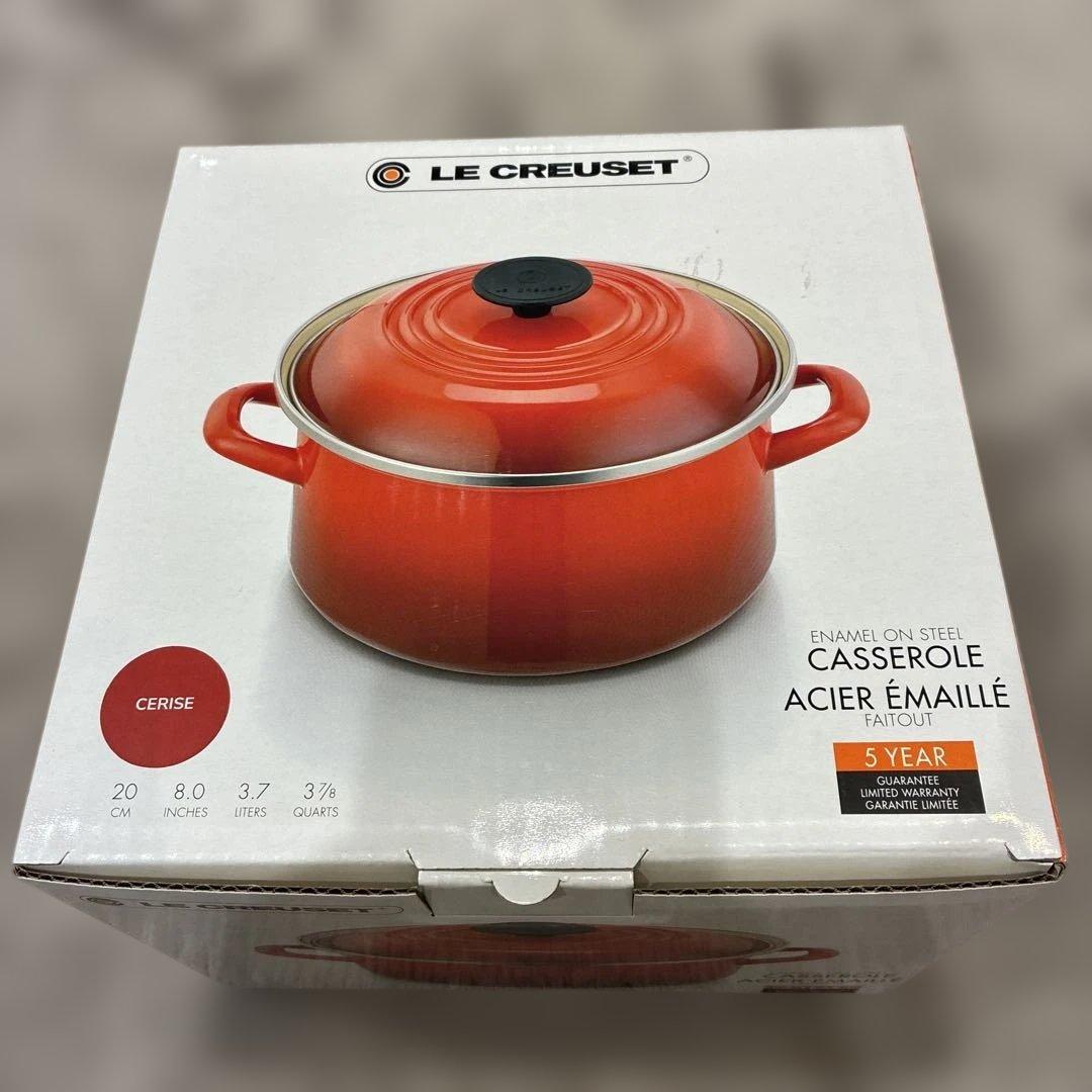調理器具 LE CREUSET CASSEROLE 20cm CERISE