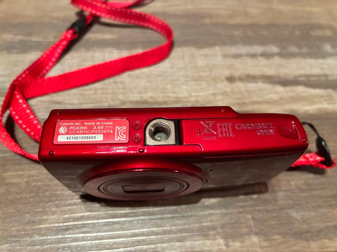 Canon IXY 190 赤 コンパクトデジタルカメラ　動作確認済み