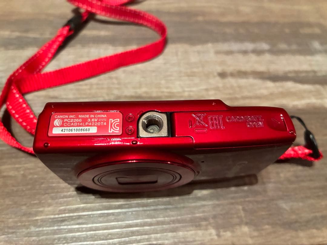 Canon IXY 190 赤 コンパクトデジタルカメラ　動作確認済み