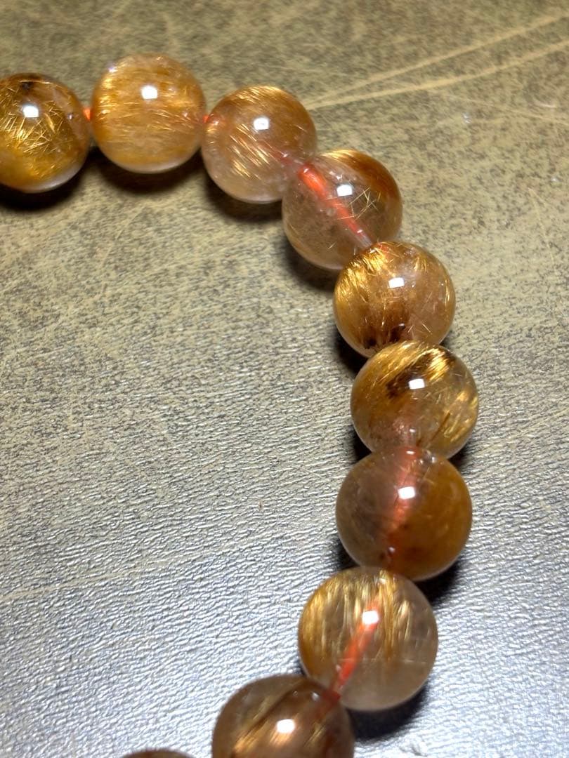 タイガータイチンルチル　ブレスレット9.4〜9.9㎜（新品未使用）キャッツアイ