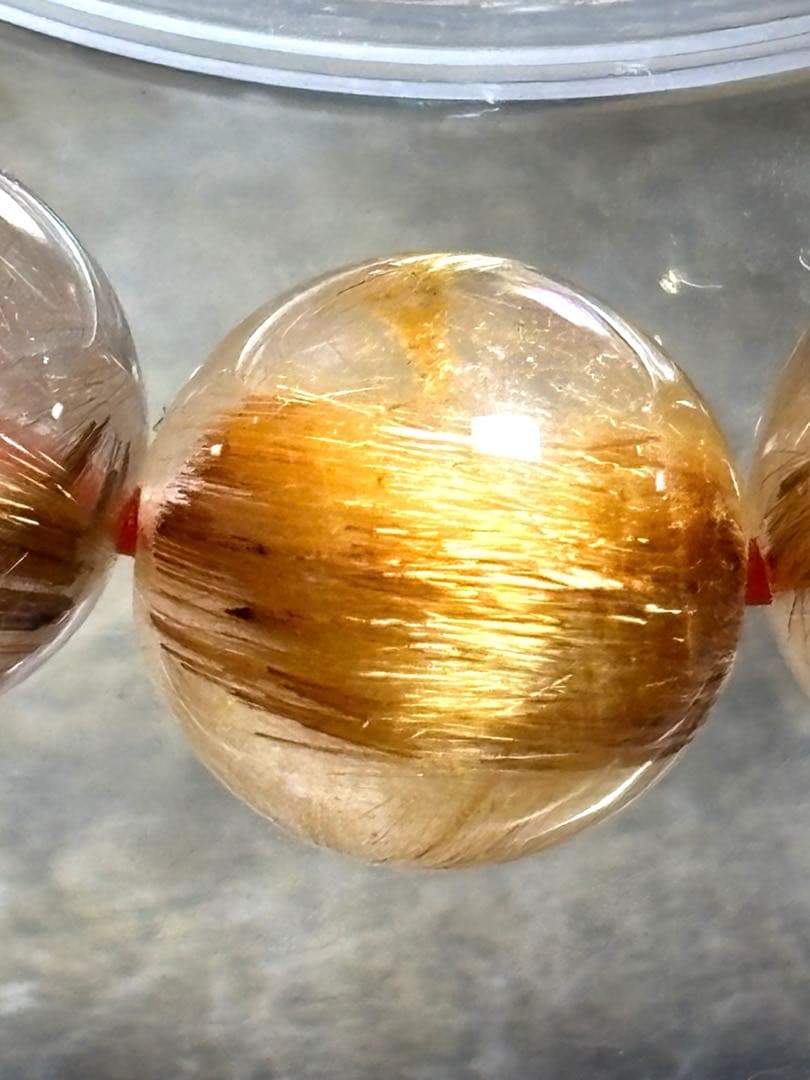 タイガータイチンルチル　ブレスレット9.4〜9.9㎜（新品未使用）キャッツアイ