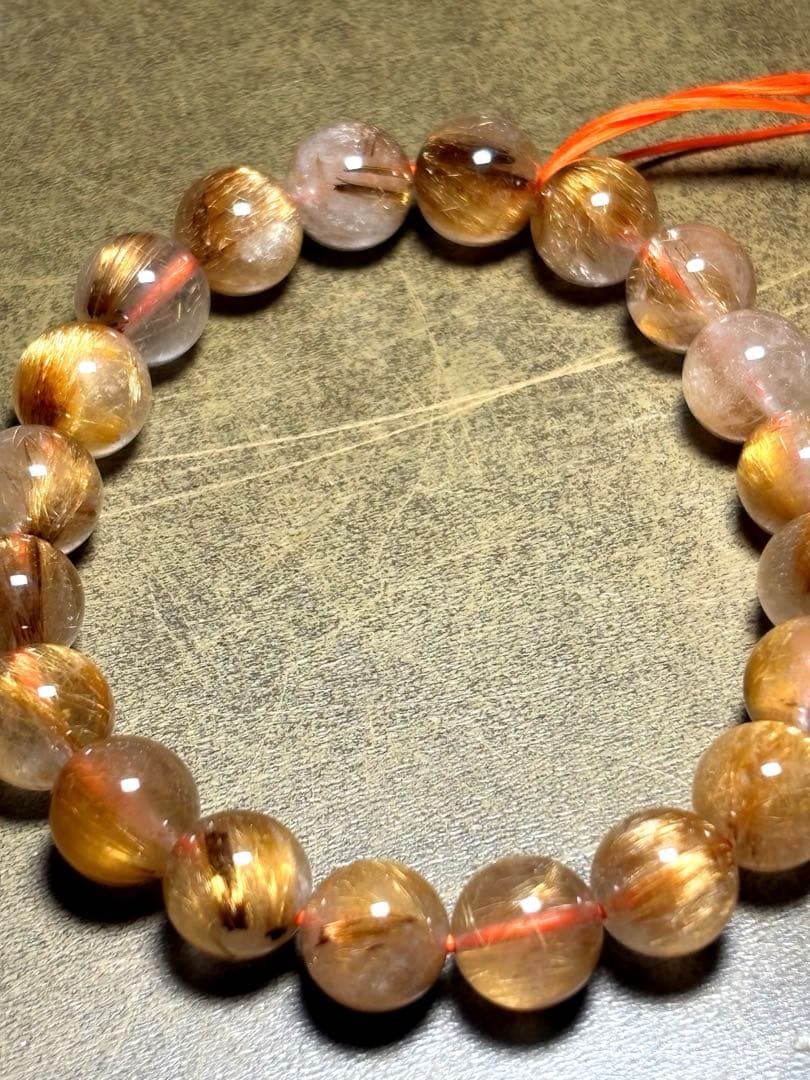 タイガータイチンルチル　ブレスレット9.4〜9.9㎜（新品未使用）キャッツアイ