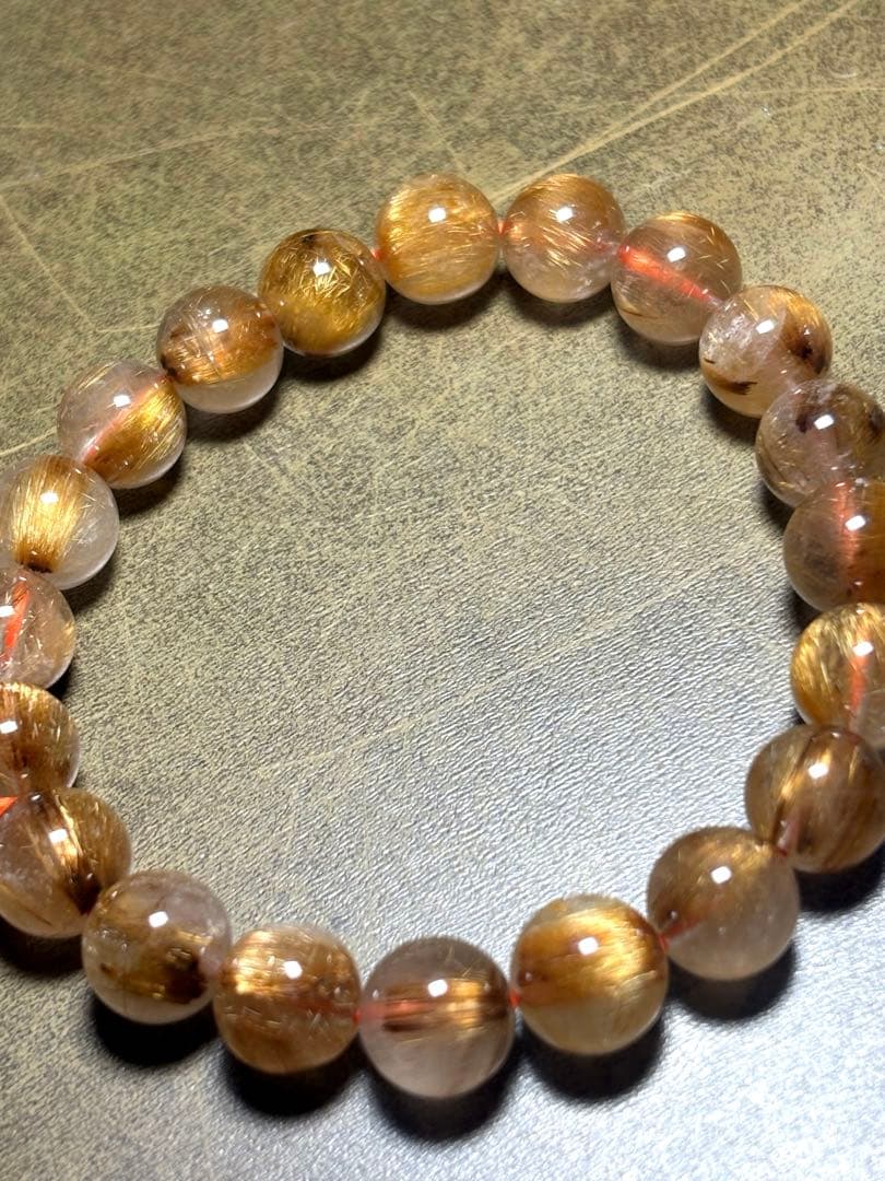 タイガータイチンルチル　ブレスレット9.4〜9.9㎜（新品未使用）キャッツアイ