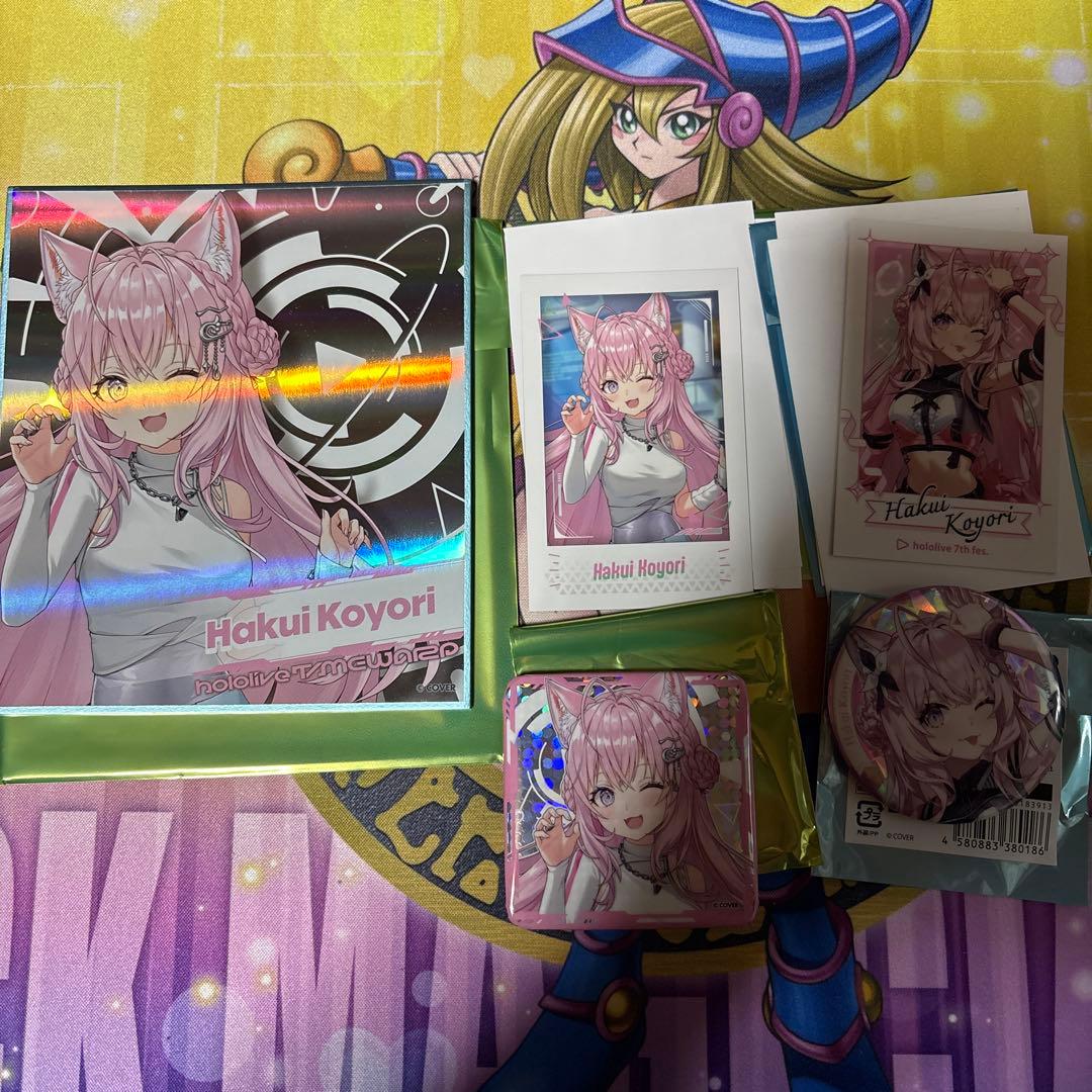 博衣こより　色紙　チェキ風カード　缶バッジセット　ホロライブエキスポ