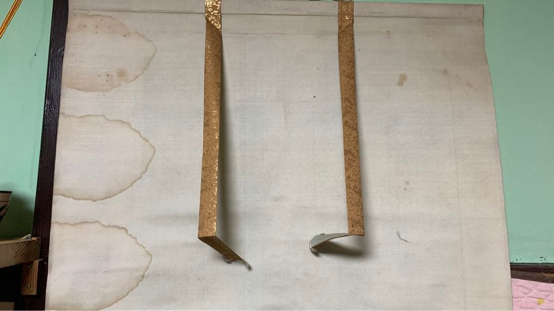 ①⑦ 日本画掛軸　署名捺印有り　作者不明　一堂生？