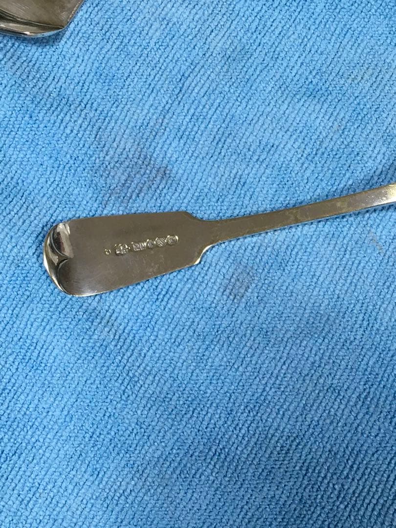 英国駐在時購入♪ケーキサーバーとカクテルスプーンのセット　印字あり　Used