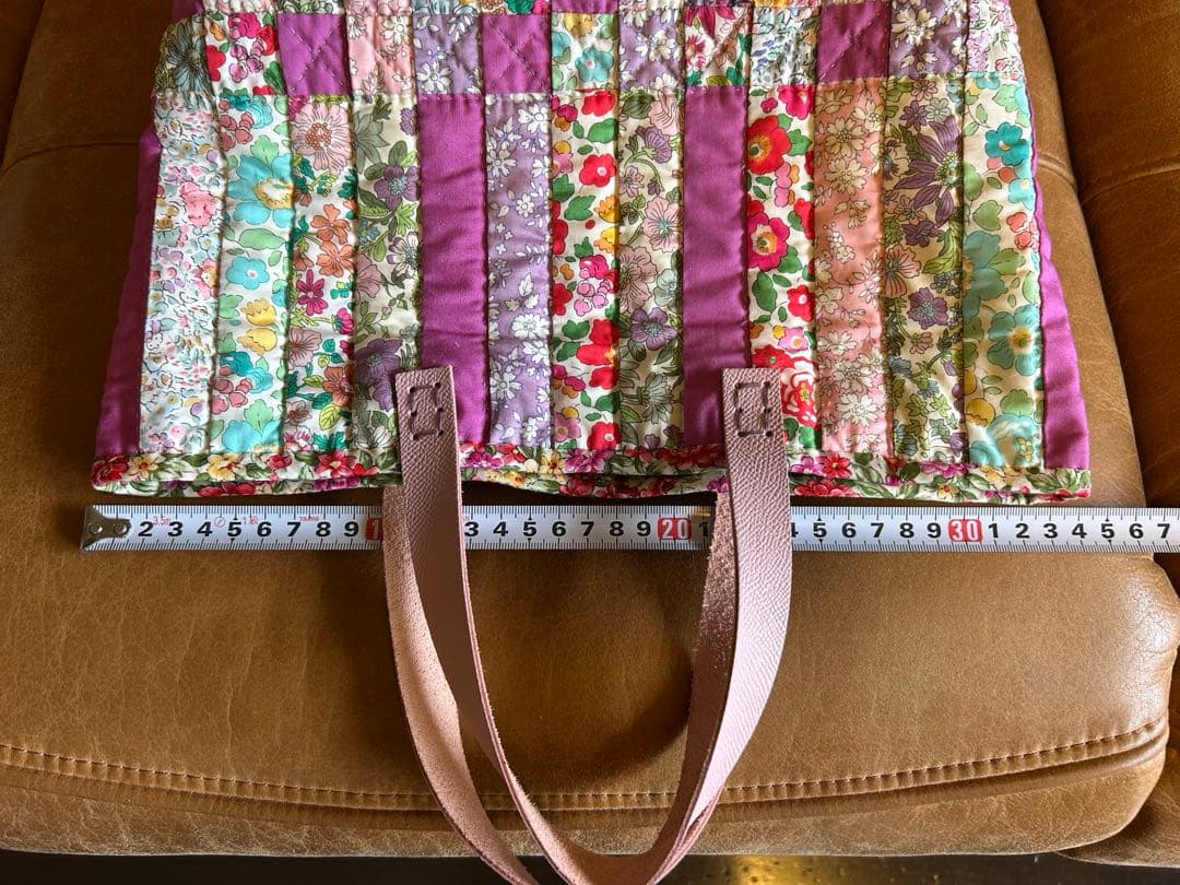 ハンドメイド　パッチワーク　キルト　バック　リバティ