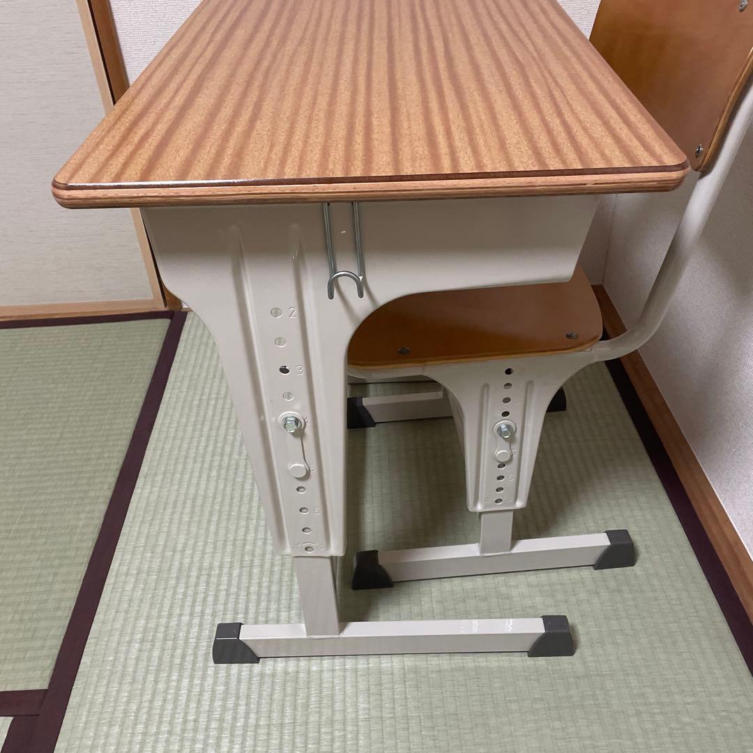 【美品　ラスト1】　新JIS 軽量　学校　机椅子　スクール　デスク　チェア