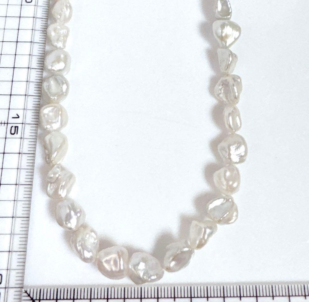 淡水パールバロックネックレス淡水バロックネックレスNO25-2535