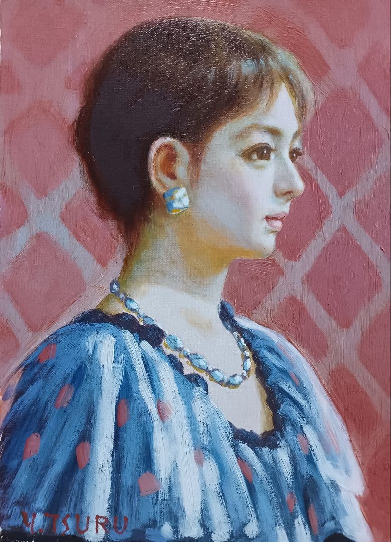 ◆　鶴村義美　「典」　油彩　SM　創元会　ターナー賞　師：吉井淳二　◆