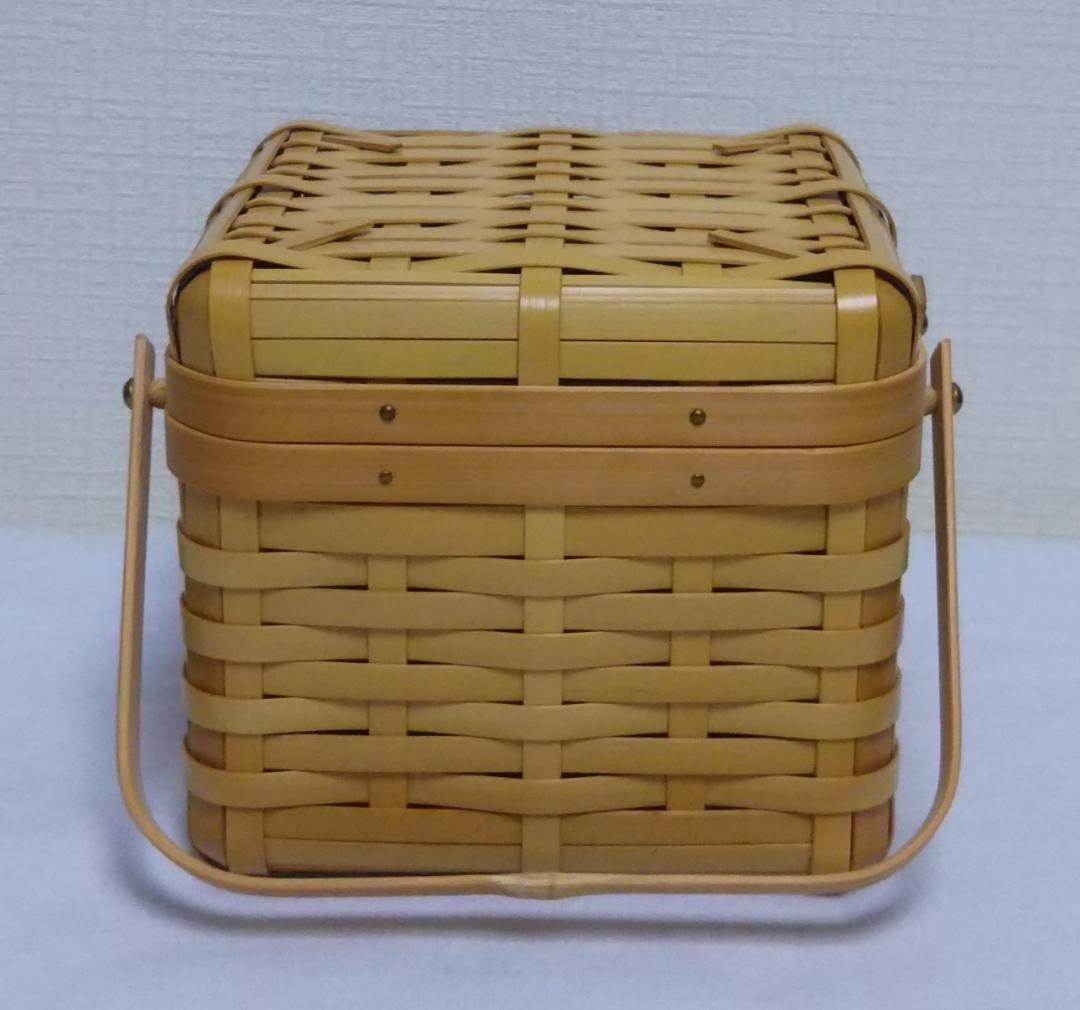 【大分竹細工】竹バスケット（蓋つき）