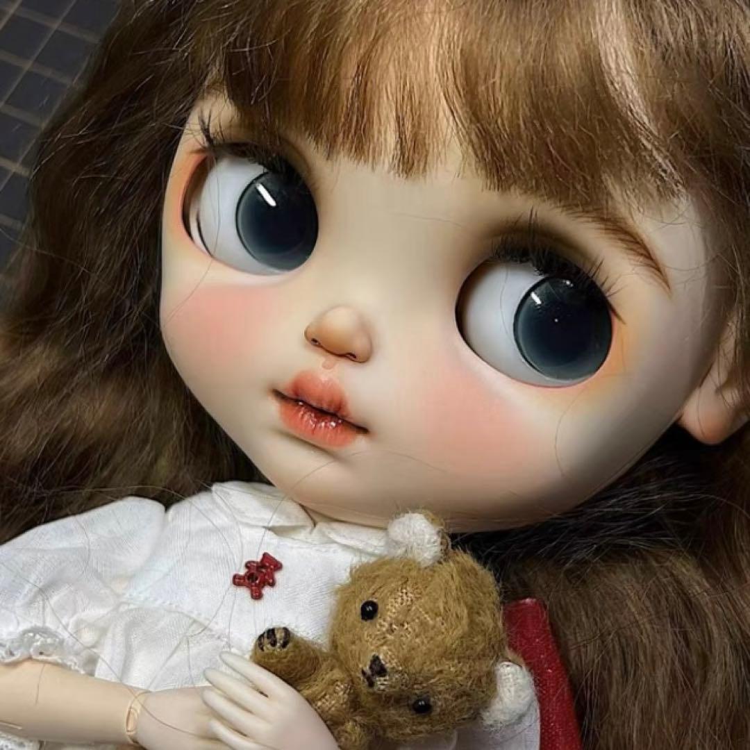 カスタムブライス 作家様 ドール かわいい きれい 赤x子熊