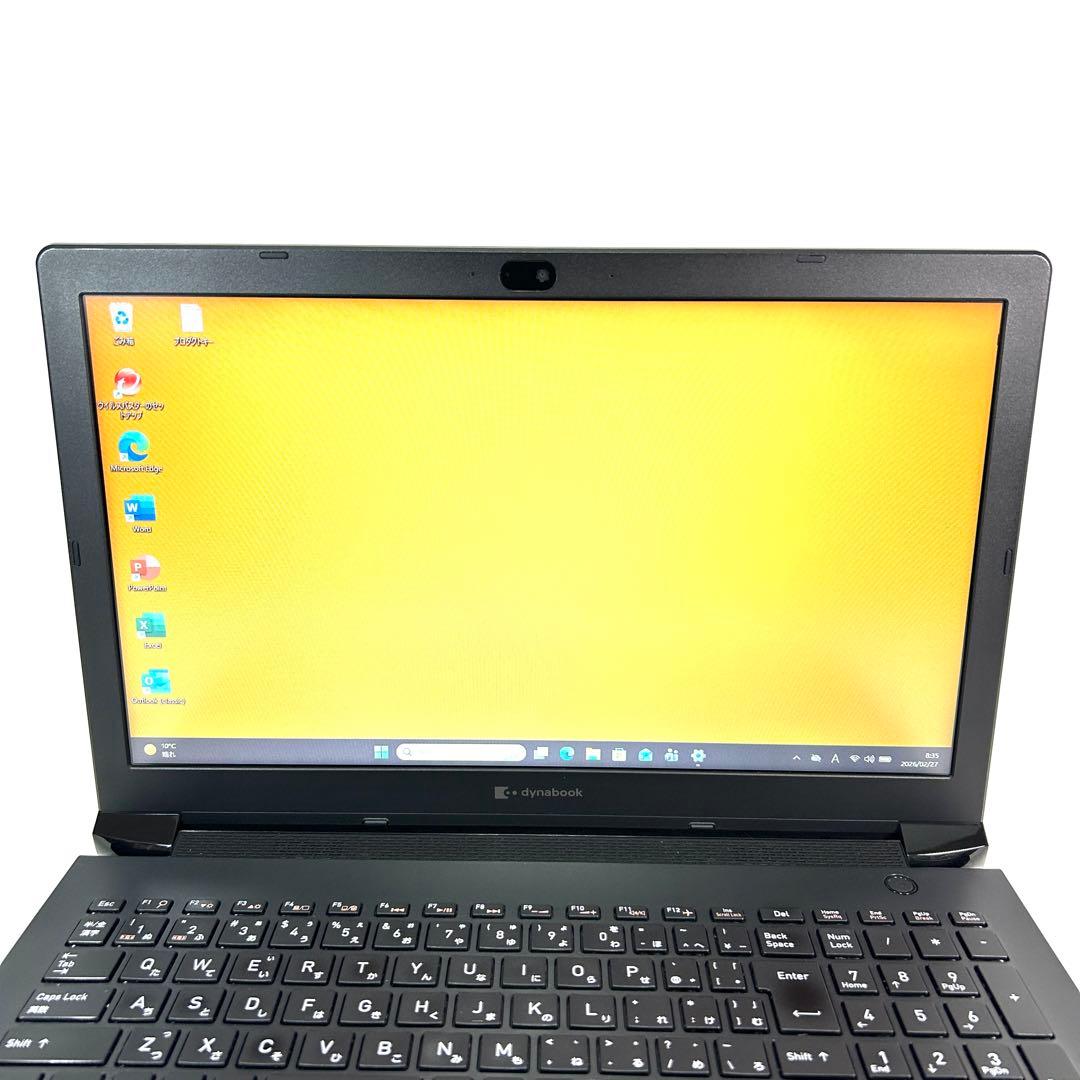 美品 dynabook BJ65/FS 16GB DVD バッテリー良好 15型