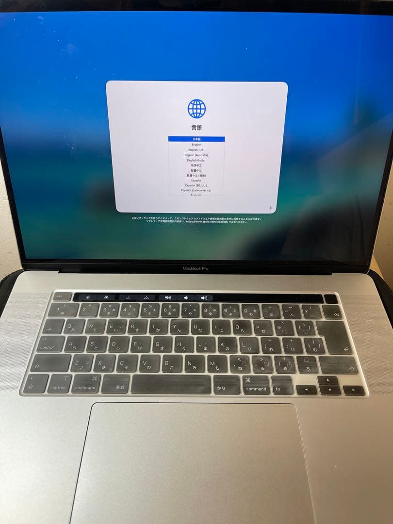 macbook pro 2019/16インチ/メモリ32GB/512GB