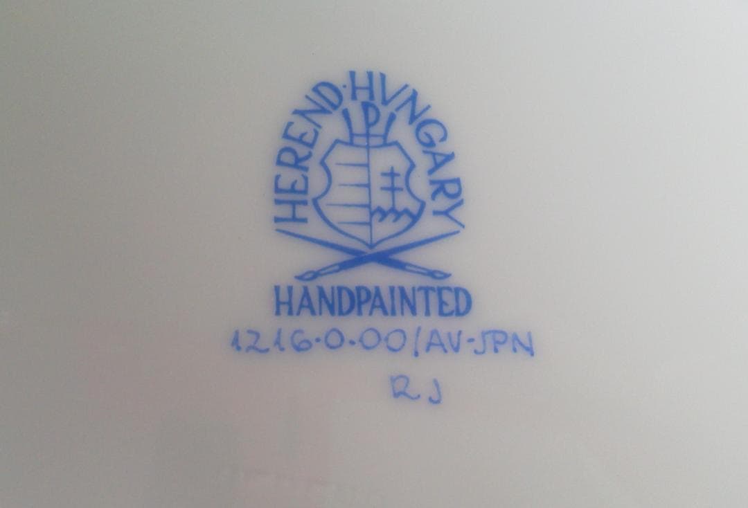 ヘレンド　アポニーグリーン スイートお菓子　ディッシュ 新緑　新品未使用