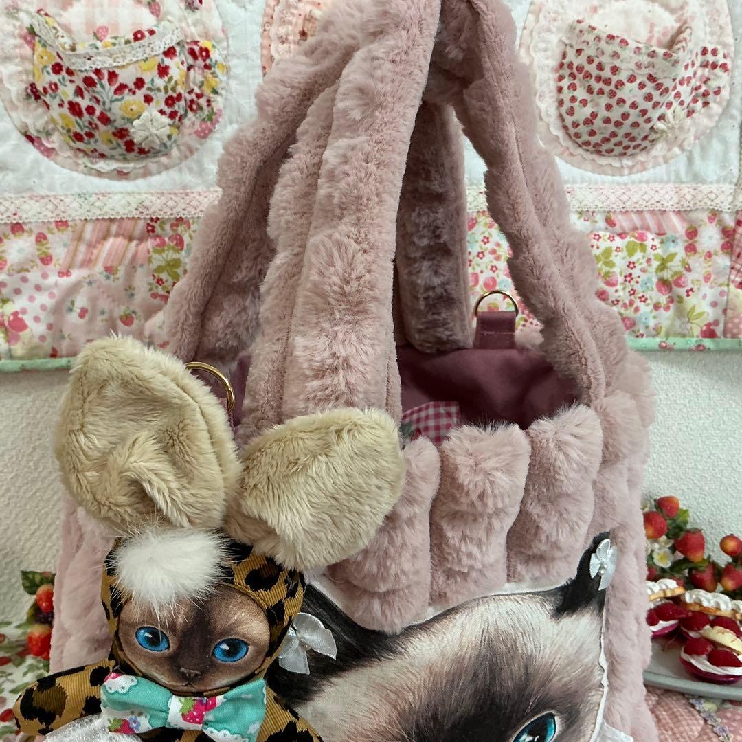 ☆*☆様 ふあふあポップコーンボア生地のトートバッグ❣️ドリンクホルダー付❣️着