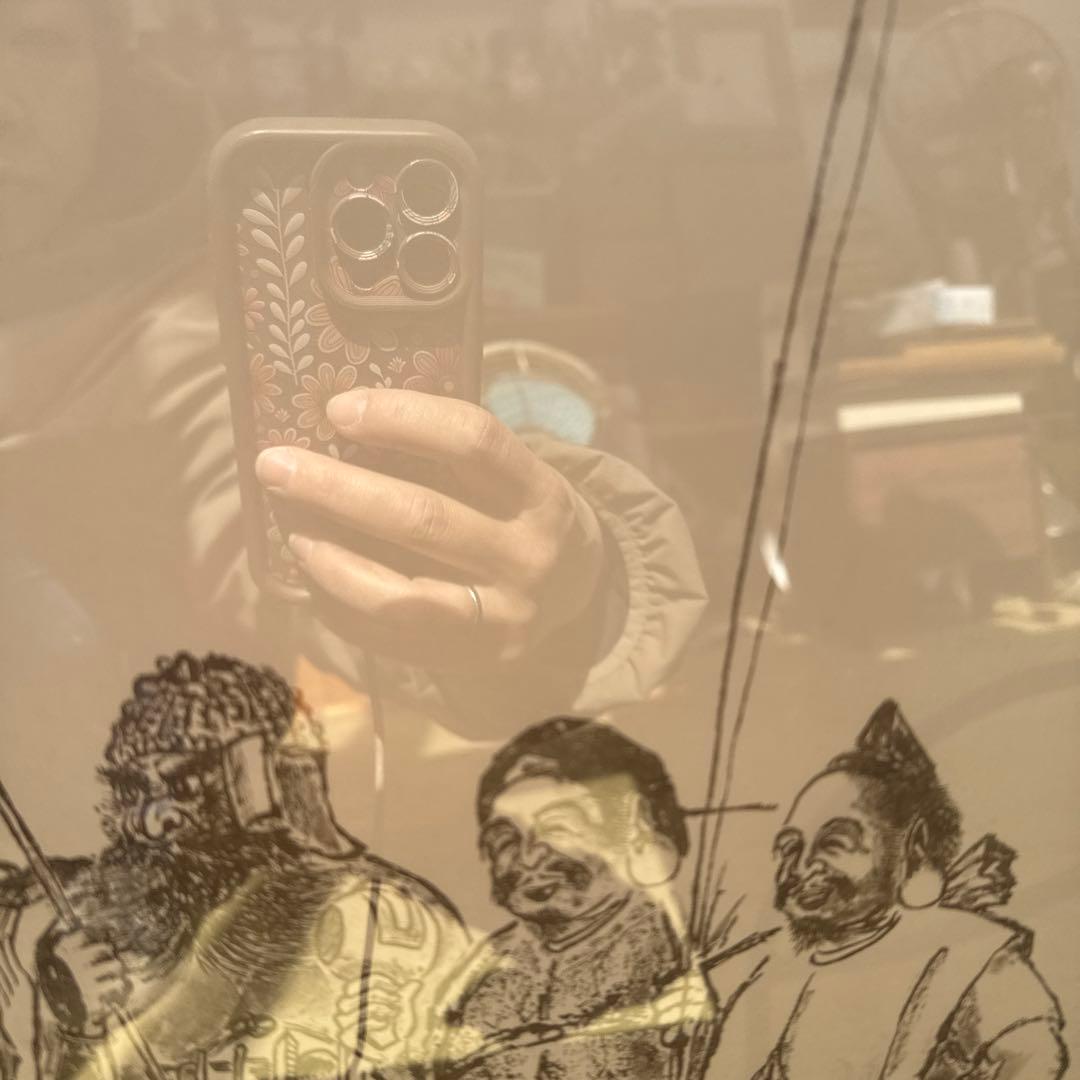 縁起物　七福神の墨絵　七福神来迎乃図 御利益