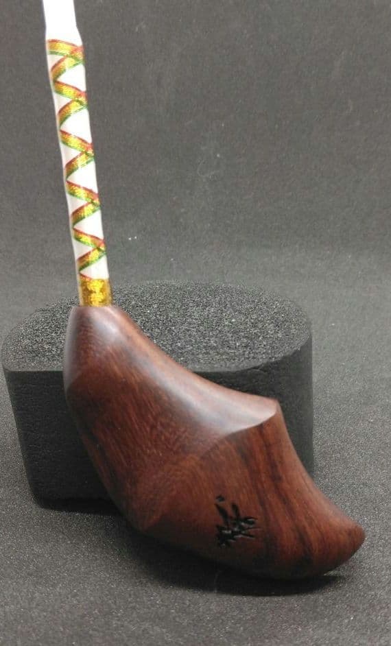 指揮棒　ウッドオフセットグリップ　ローズウッド