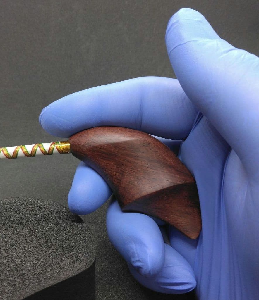 指揮棒　ウッドオフセットグリップ　ローズウッド