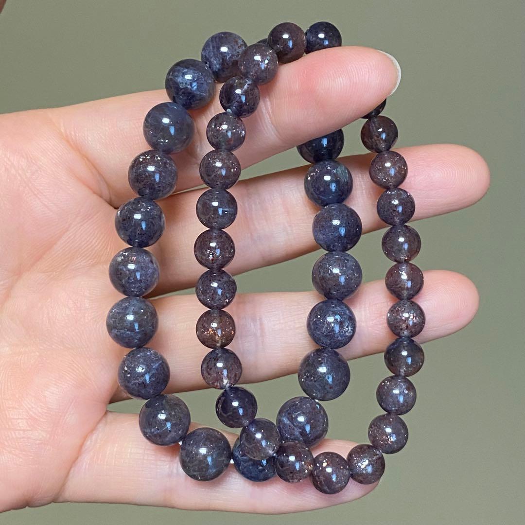 激レア　アイオライトサンストーン　ブレスレット