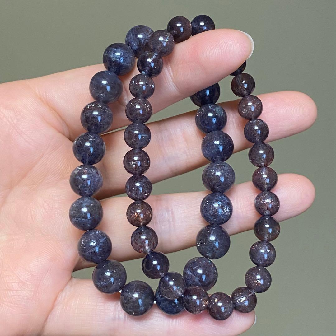 激レア　アイオライトサンストーン　ブレスレット