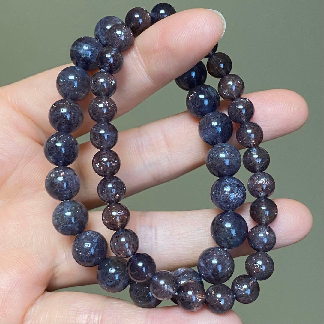 激レア　アイオライトサンストーン　ブレスレット